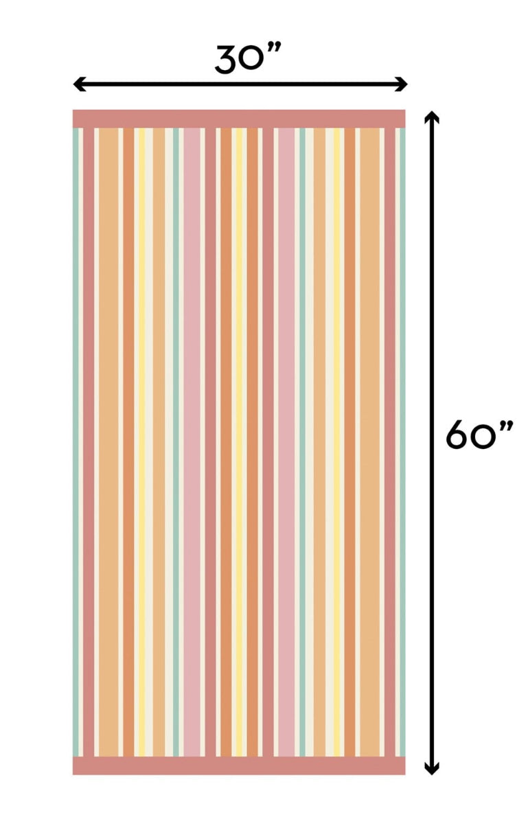 Personalized Striped Towel
