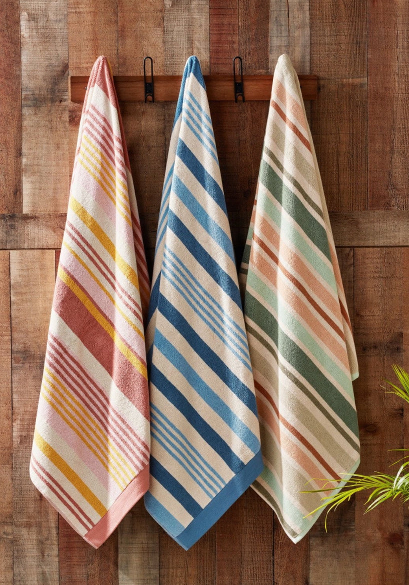 Personalized Oversized Striped Towel
