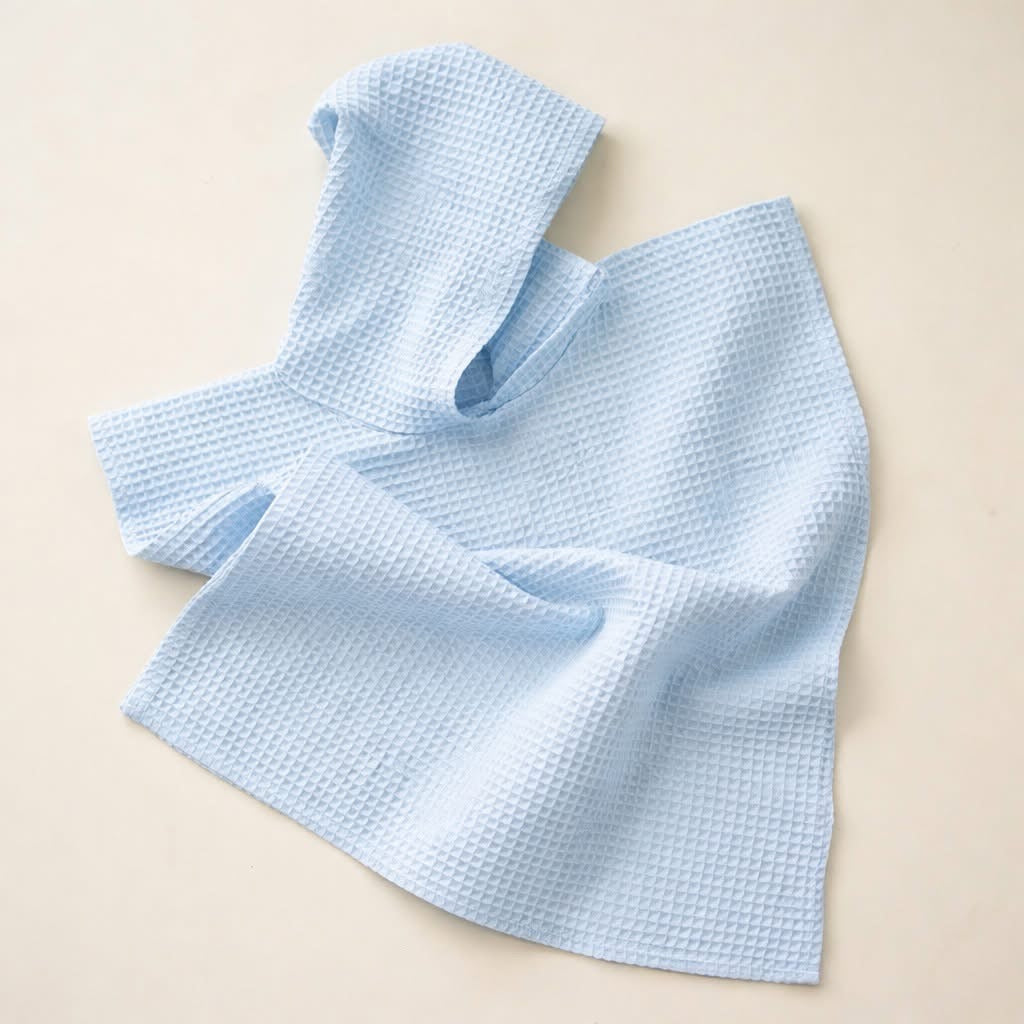 Waffle Hooded Towel Poncho