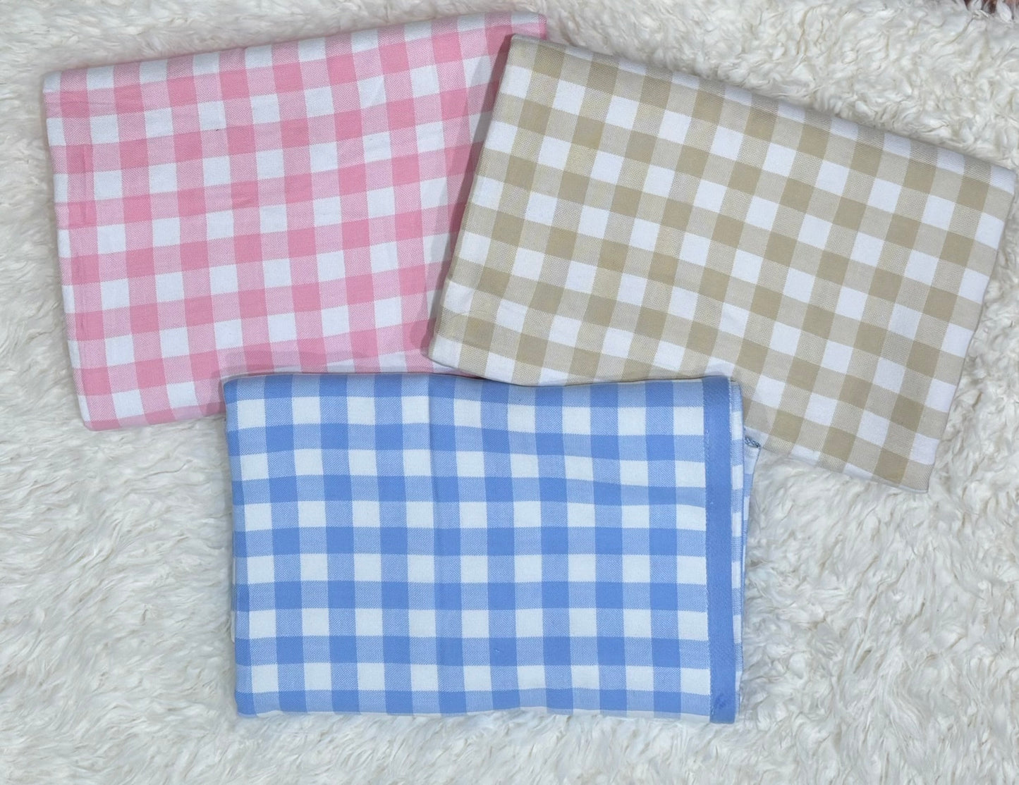 Gingham towels