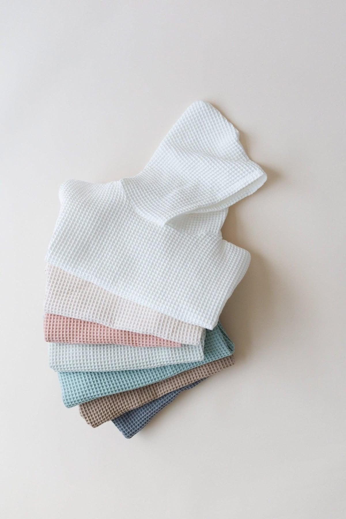Waffle Hooded Towel Poncho