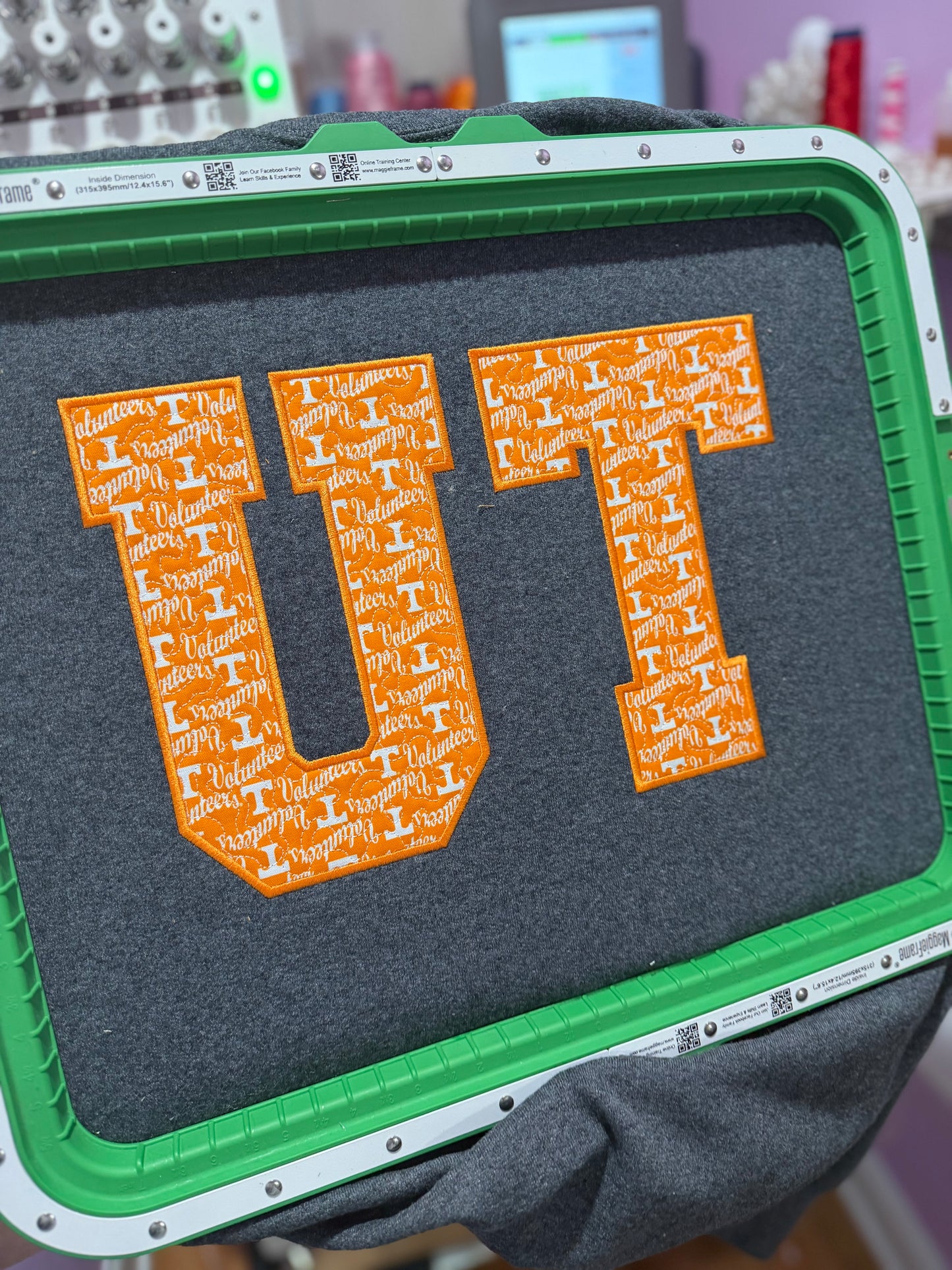 Quilted UT crewneck