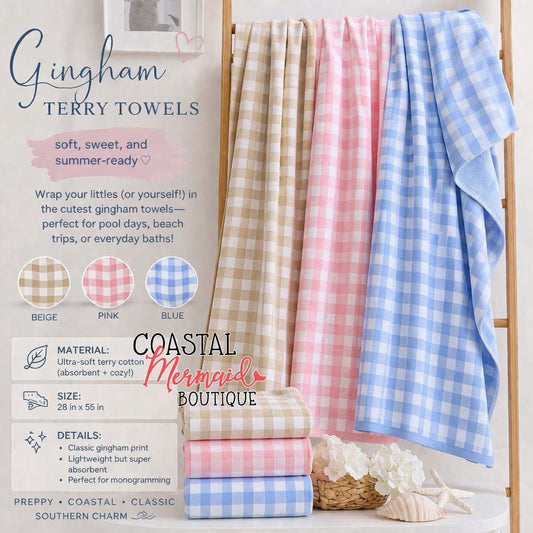 Gingham towels