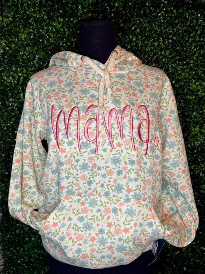 Spring Floral Mama Hoodie